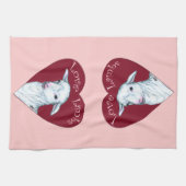 Linge De Cuisine Agneaux d'amour (Horizontal)