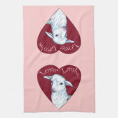 Linge De Cuisine Agneaux d'amour (Vertical)