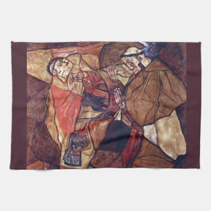 Linge De Cuisine Agonie, la lutte finale par Egon Schiele