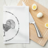 Linge De Cuisine Agritourisme rustique au coq (Quart Plié)