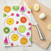 Linge De Cuisine Agrumes et Baies (Quart Plié)