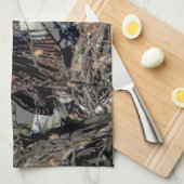 Linge De Cuisine Aigle avec son bébé (Quart Plié)