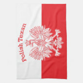 Linge De Cuisine Aigle blanc texan polonais (Vertical)