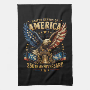 Linge De Cuisine Aigle du 250e anniversaire des États-Unis d'Amériq