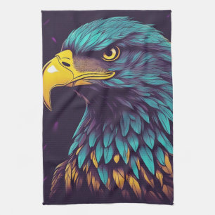 Linge De Cuisine Aigle Majestic aux couleurs vives