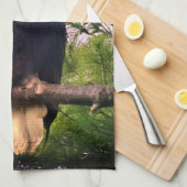 Linge De Cuisine Aigle mûr perché dans l'arbre À feuillage persista (Quart Plié)