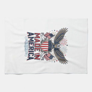 Linge De Cuisine Aigle Patriotique Fabriqué en Amérique Chemise 4 J