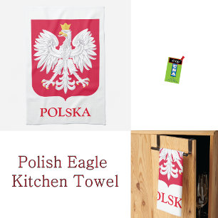 Linge De Cuisine Aigle polonaise 🦅 Polski Pologne Crête rouge