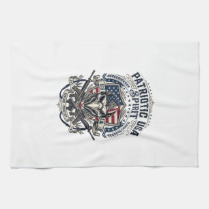 Linge De Cuisine Aigle Tactique Patriotique Crâne Inspiré Militaire