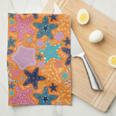 Linge De Cuisine Aiguilles colorées (Quart Plié)