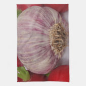 Linge De Cuisine Ail violet avec des radis (Vertical)
