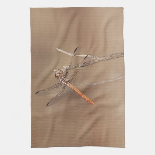 Linge De Cuisine Ailes de libellules d'or (Vertical)