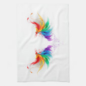 Linge De Cuisine Ailes fluffy arc-en-ciel (Vertical)