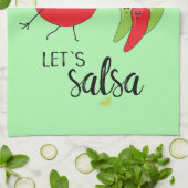 Linge De Cuisine Aimer Salsa Danser Humour Cute Food Slogan (Plié)