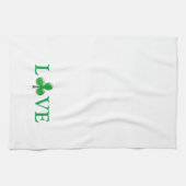 Linge De Cuisine Aimer Vert blanc Shamrock mignon moderne (Horizontal)