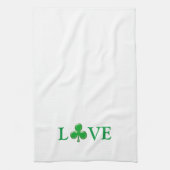 Linge De Cuisine Aimer Vert blanc Shamrock mignon moderne (Vertical)