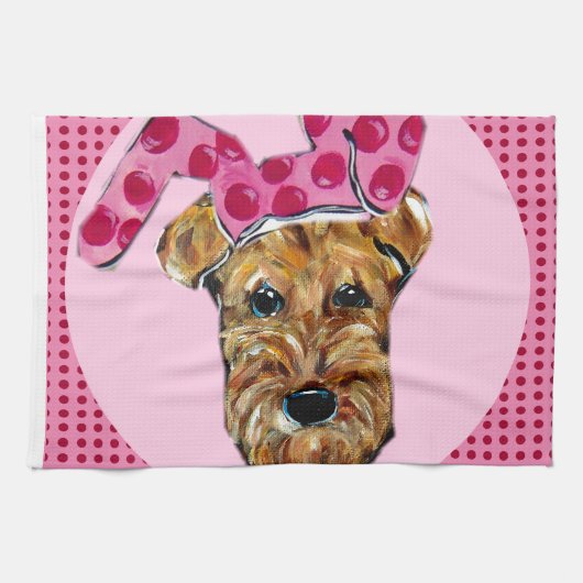 LINGE DE CUISINE AIRDALE TERRIER (Horizontal)