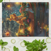 Linge De Cuisine Airedale Noël Festival Voyage (Plié)