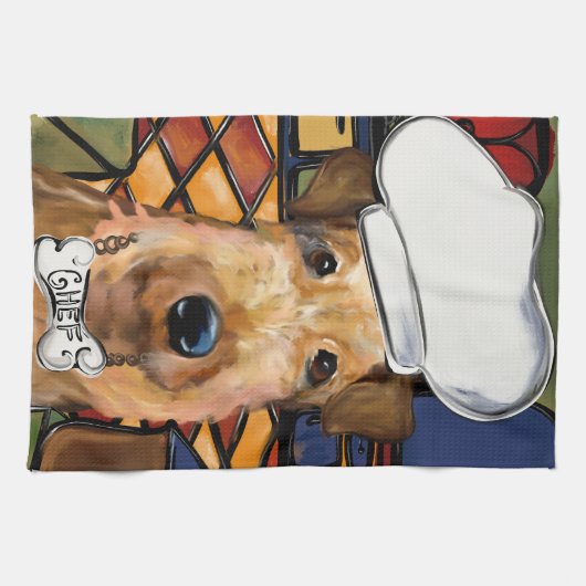 Linge De Cuisine Airedale Terrier (Horizontal)