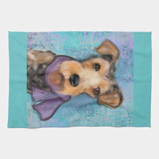 Linge De Cuisine Airedale Terrier (Horizontal)