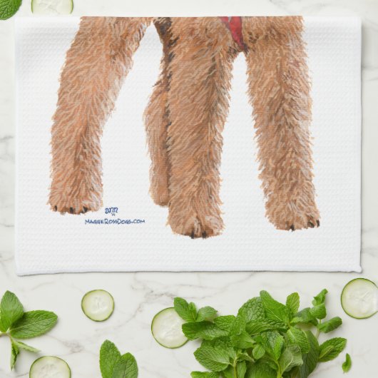 Linge De Cuisine Airedale Terrier (Plié)