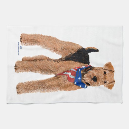 Linge De Cuisine Airedale Terrier (Horizontal)