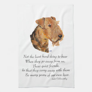 Linge De Cuisine Airedale, Welsh, Lakeland Terrier Souvenir