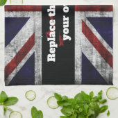 Linge De Cuisine Ajouter du texte sur le drapeau anglais Jeu d'orei (Plié)