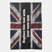 Linge De Cuisine Ajouter du texte sur le drapeau anglais Jeu d'orei (Vertical)