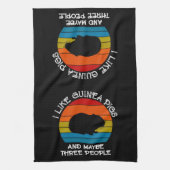 Linge De Cuisine Ajouter votre texte, Cochon de Guinée sur Coucher (Vertical)