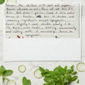 Linge De Cuisine Ajoutez la coutume de votre propre de recette (Plié)