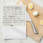 Linge De Cuisine Ajoutez la coutume de votre propre de recette (Quart Plié)