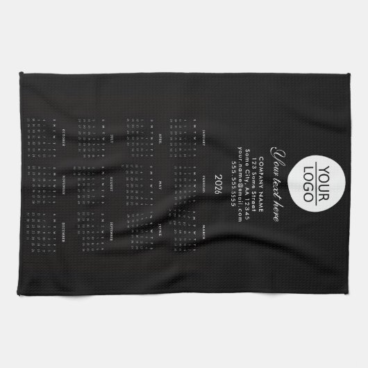 Linge De Cuisine Ajoutez votre logo 2026 Calendrier Promotion Entre (Horizontal)