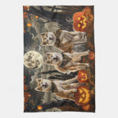 Linge De Cuisine Akita Halloween Éffrayant (Vertical)
