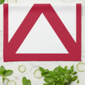 Linge De Cuisine Alabama : Drapeau croisé de St Andrew Crimson (Plié)