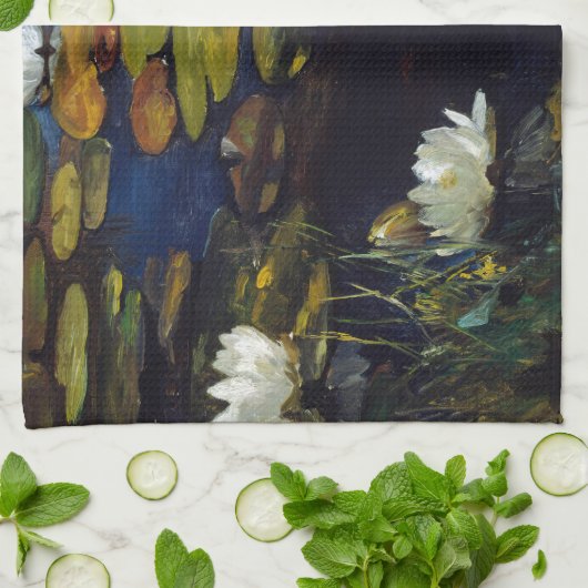 Linge De Cuisine Albert Edelfeue - Lys d'eau, étude (Plié)