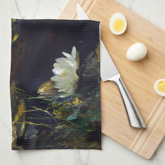 Linge De Cuisine Albert Edelfeue - Lys d'eau, étude (Quart Plié)