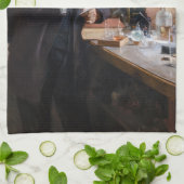 Linge De Cuisine Albert Edelfeue - Portrait de Louis Pasteur (Plié)