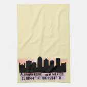Linge De Cuisine Albuquerque NM City Skyline (Vertical)
