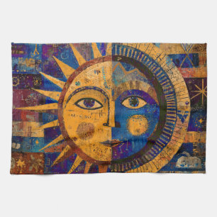 Linge De Cuisine Alchimie Céleste Mystique Soleil Lune
