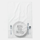 Linge De Cuisine Alexa Command Humor on White (Vertical)
