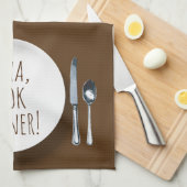 Linge De Cuisine Alexa Command humoristique pour un dîner de cuisin (Quart Plié)