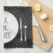 Linge De Cuisine Alexa Command humoristique pour un dîner de cuisin (Quart Plié)