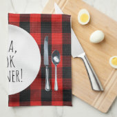 Linge De Cuisine Alexa Command humoristique pour un dîner de cuisin (Quart Plié)