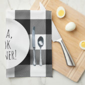 Linge De Cuisine Alexa Command humoristique pour un dîner de cuisin (Quart Plié)