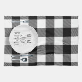 Linge De Cuisine Alexa Command humoristique pour un dîner de cuisin (Horizontal)