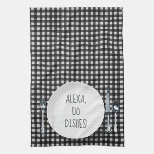 Linge De Cuisine Alexa Command humour pour faire des plats