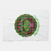 Linge De Cuisine Alexander Scottish Tartan Celtic Thistle (Horizontal)