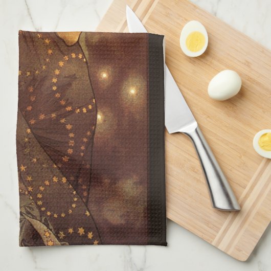 Linge De Cuisine Alfons Mucha : Luna (Quart Plié)