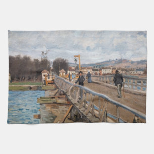 Linge De Cuisine Alfred Sisley - Footbridge à Argenteuil